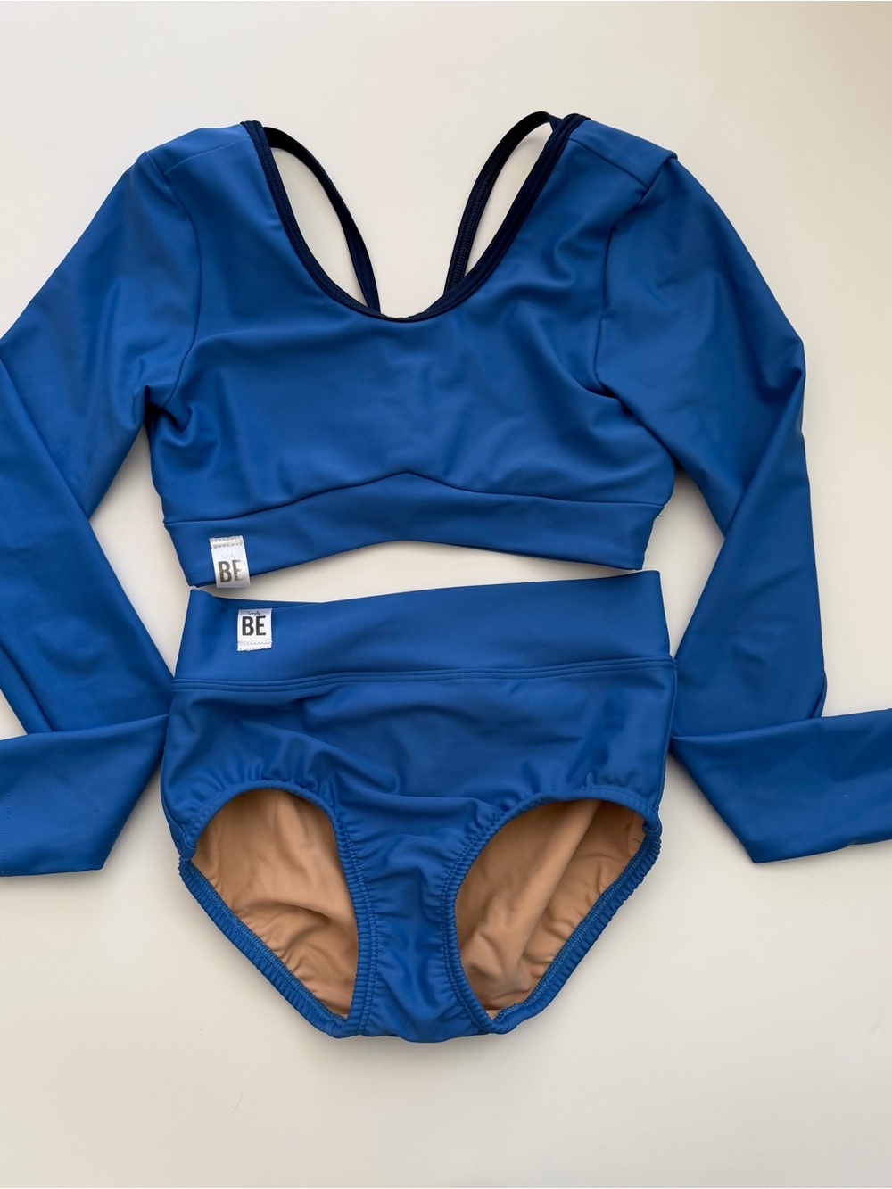 SimplyBE BEinfinite warrior crop top and solid brief